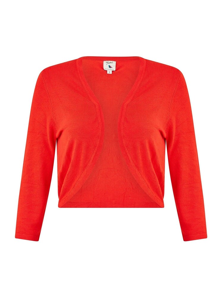 Yumi Red Knitted Curve Bolero - Image 4 of 4