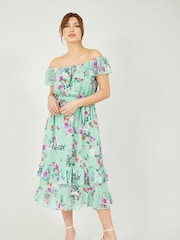 Yumi Blossom Butterfly Bardot Dress - Bild 1 von 4