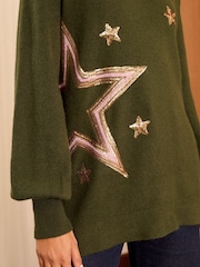 Love & Roses Cosy Crew Neck Longline Jumper - Image 2 of 4