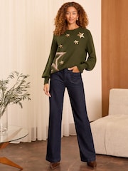 Love & Roses Cosy Crew Neck Longline Jumper - Image 3 of 4