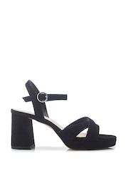 Moda in Pelle Marli Cross Over Block Heel Platform Sandals - Image 1 of 4