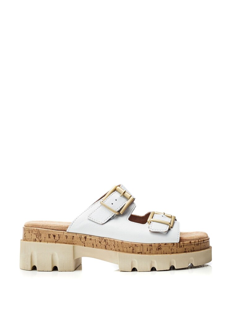 Moda in Pelle Octina Double Buckle Chunky Mules - Image 1 of 4 Moda in Pelle Octina Double Buckle Chunky Mules - Image 1 of 4