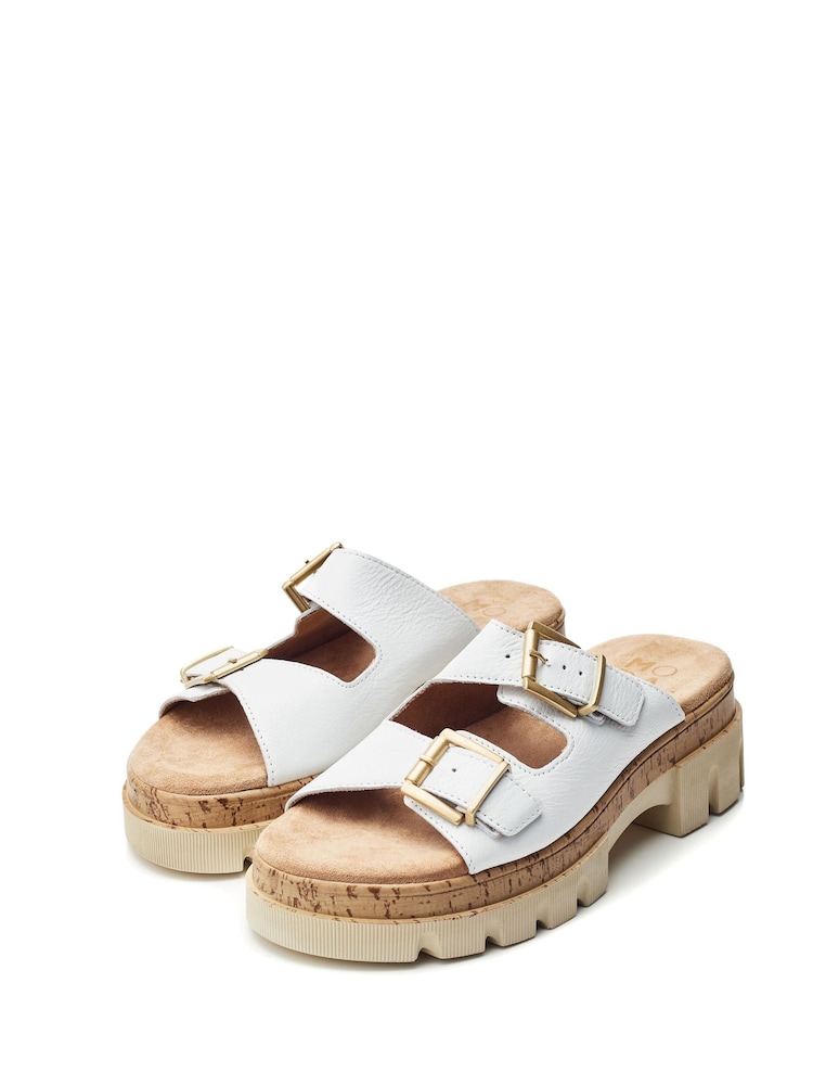 Moda in Pelle Octina Double Buckle Chunky Mules - Image 2 of 4 Moda in Pelle Octina Double Buckle Chunky Mules - Image 2 of 4