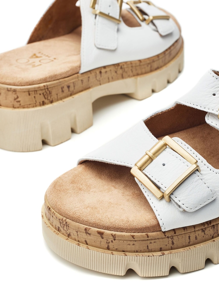 Moda in Pelle Octina Double Buckle Chunky Mules - Image 4 of 4 Moda in Pelle Octina Double Buckle Chunky Mules - Image 4 of 4