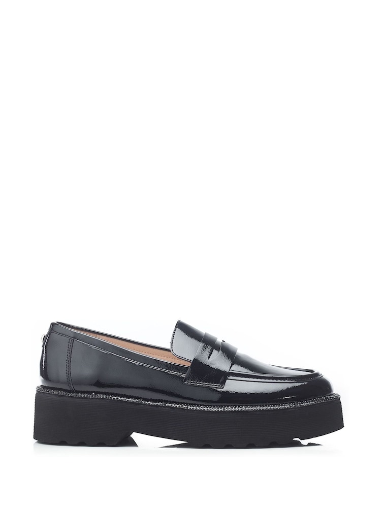 črna - Moda in Pelle Elleah Slip On Platform mokasini čevlji - Slika 1 iz 4