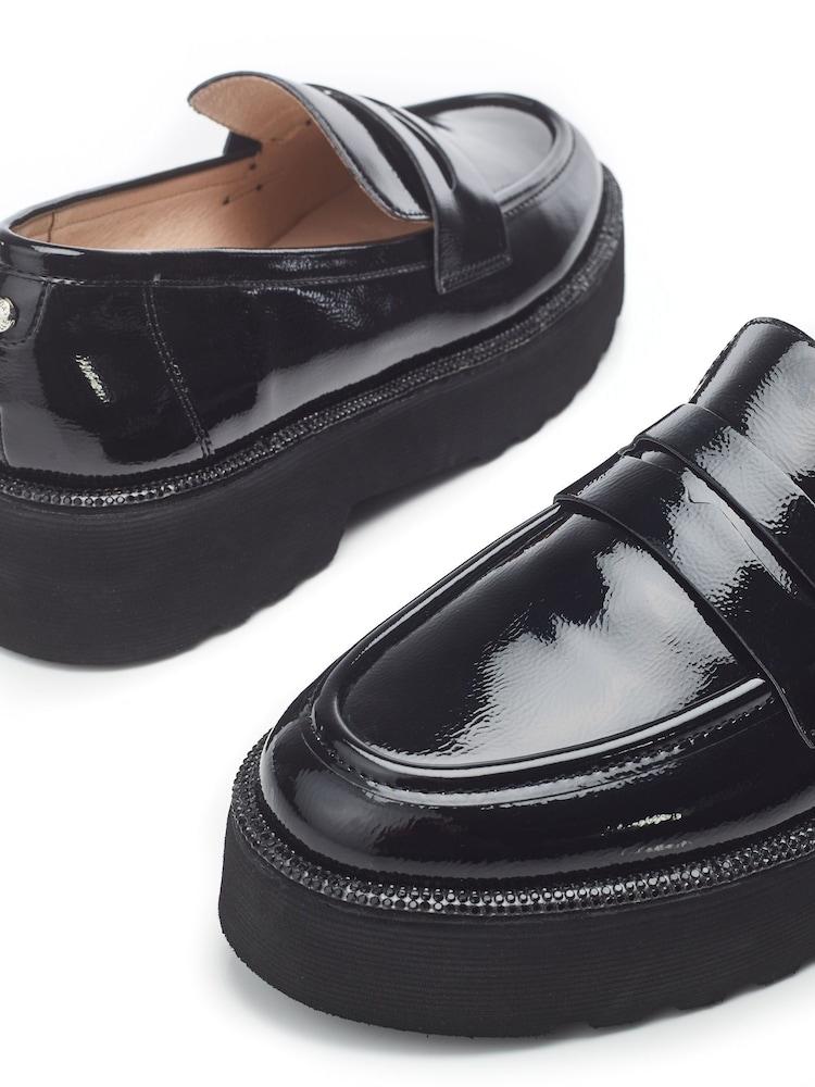 črna - Moda in Pelle Elleah Slip On Platform mokasini čevlji - Slika 4 iz 4 črna - Moda in Pelle Elleah Slip On Platform mokasini čevlji - Slika 4 iz 4