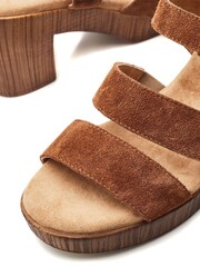 Moda In Pelle Moniqua Three Band Comfort Platform Sandals - Image 5 of 5