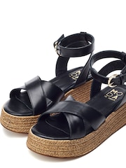 Moda in Pelle Pashyn Wedge Srappy Sandals - Image 2 of 4