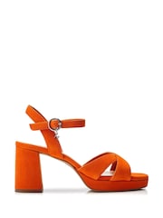 Moda in Pelle Marli Cross Over Block Heel Platform Sandals - Image 1 of 4