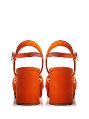 Moda in Pelle Marli Cross Over Block Heel Platform Sandals - Image 3 of 4