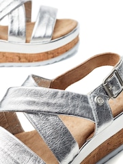 Moda in Pelle ROMANI ASSYMETRIC PART CORK SPORT WEDGE - Image 4 of 4