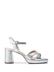 Moda in Pelle Marli Cross Over Block Heel Platform Sandals - Image 1 of 4