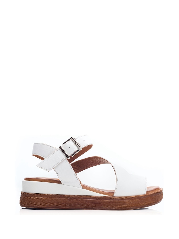 Moda in Pelle Palmers Asymetric Low Wedges - Image 1 of 4