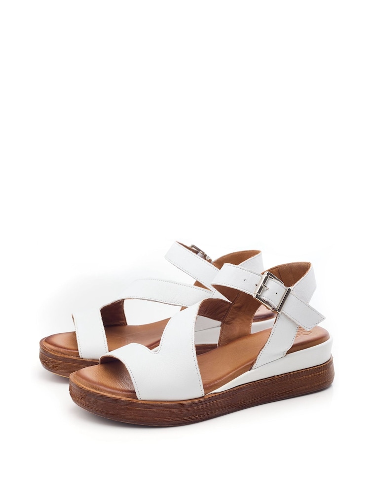 Moda in Pelle Palmers Asymetric Low Wedges - Image 2 of 4