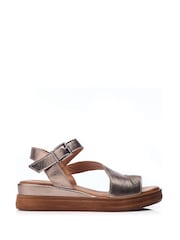Moda in Pelle Palmers Asymetric Low Wedges - Image 1 of 4