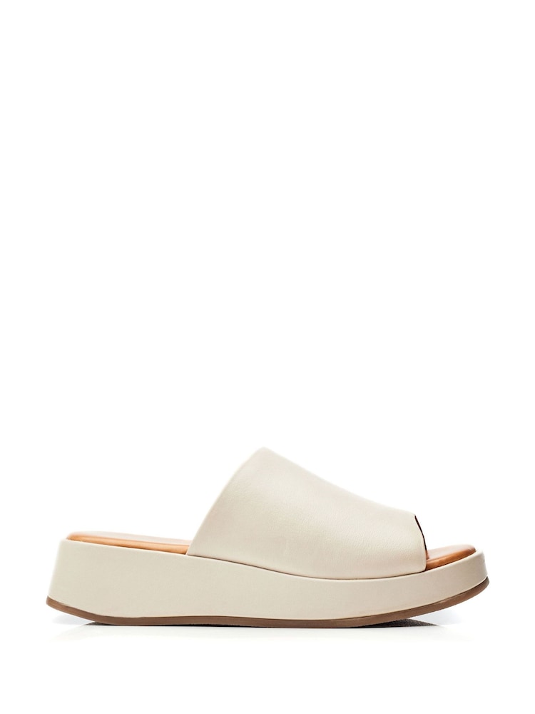 Moda in Pelle Orolia Square Toe Mule Low Wedges - Image 1 of 4