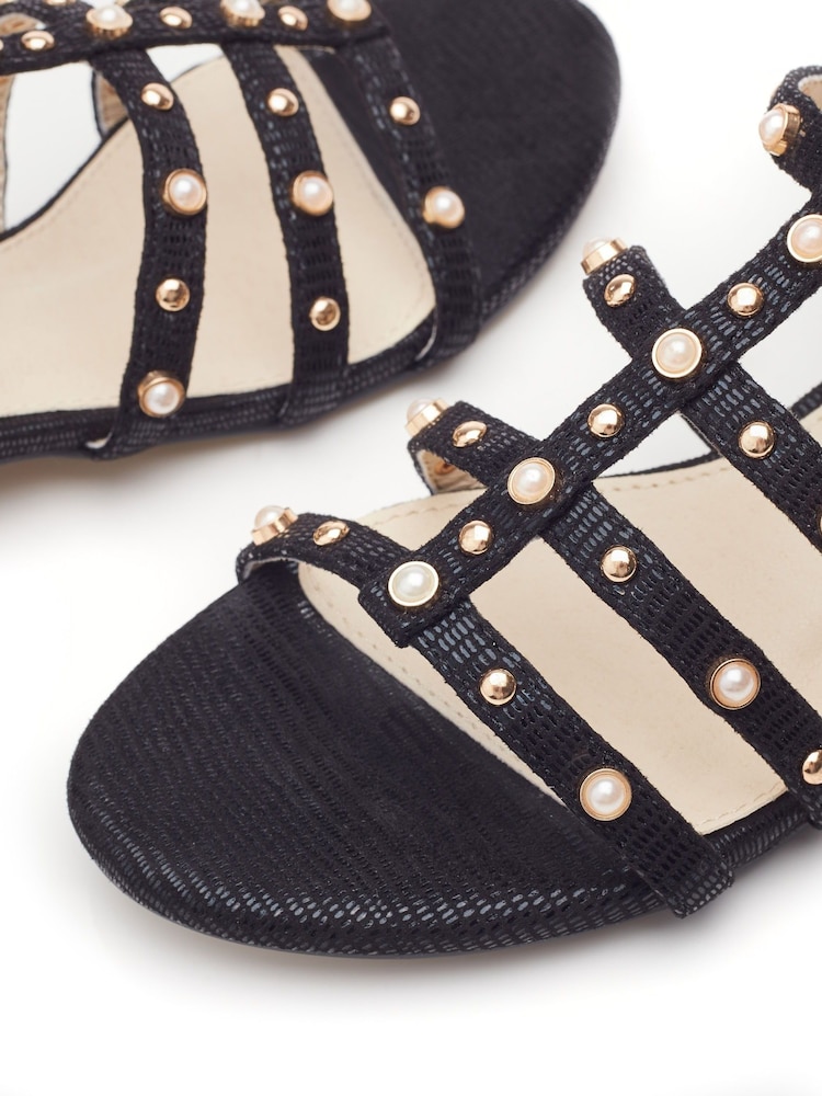Moda in Pelle Olaino Gladiator Pearl Sandals - Image 4 of 4
