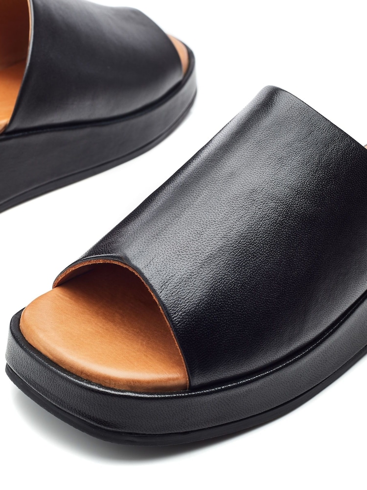 Moda in Pelle Orolia Square Toe Mule Low Wedges - Image 4 of 4