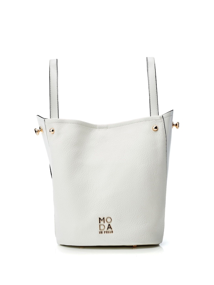 Moda in Pelle Jade Bucket Bag With Feature Strap - Image 2 of 4
