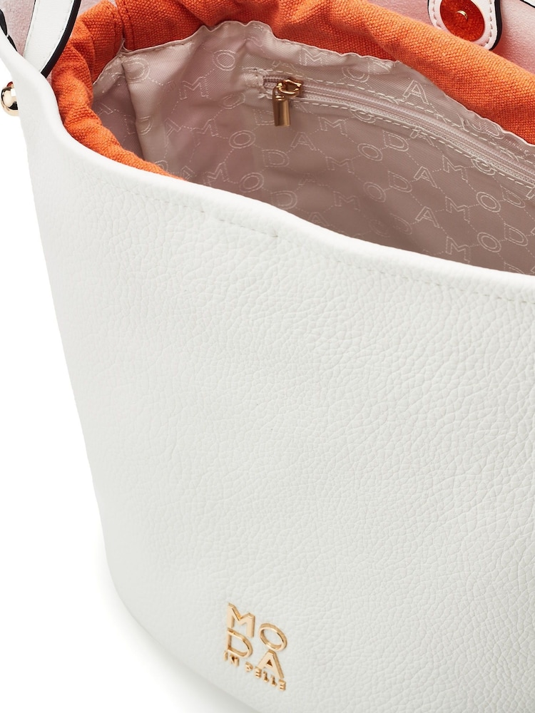 Moda in Pelle Jade Bucket Bag With Feature Strap - Image 4 of 4