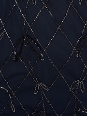 Adrianna Papell Blue Studio Beaded Blouson Dress - Image 7 of 7