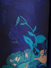 Adrianna Papell Blue Border Jacquard Dress - Image 7 of 7