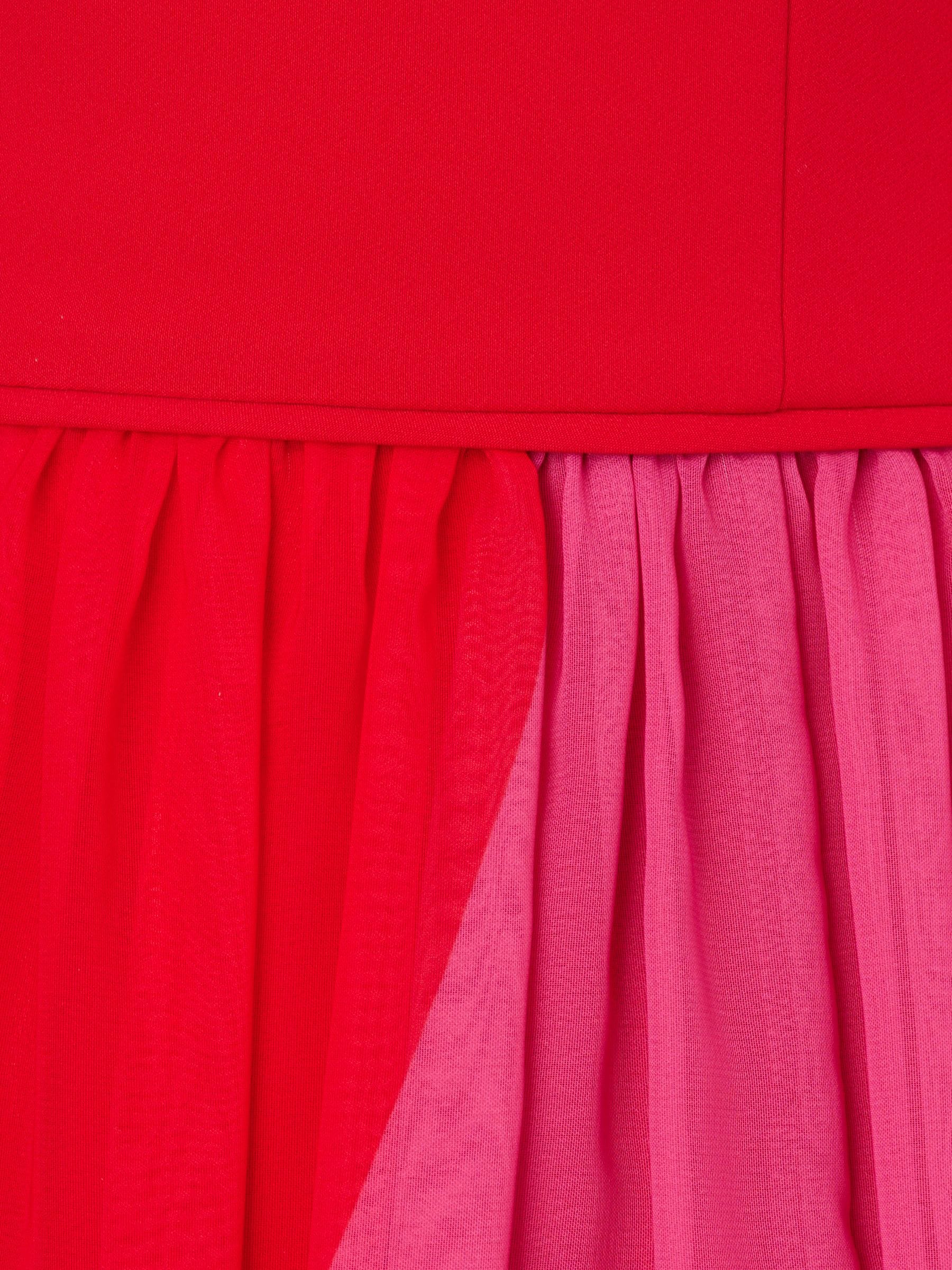 【海外限定】AdriannaPapell ドレス☆Red Color Block Chiffon D Buy Adrianna Papell Red Color Block Chiffon Dress from the