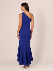 Adrianna Papell Blue Studio Beaded Knit Crepe Gown - Image 2 of 7