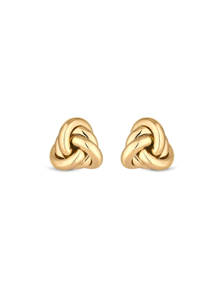 Jon Richard Gold Tone Vintage Inspired Knot Stud Earrings - Image 1 of 3