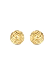 Jon Richard Gold Tone Vintage Inspired Knot Clip Earrings - Image 4 of 4