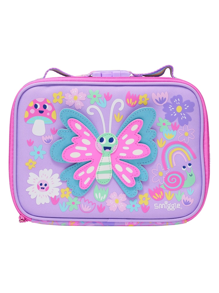 Smiggle Purple Over and Under Teeny Tiny Square Lunchbox - Image 1 of 4