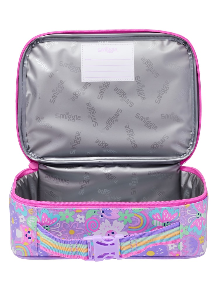 Smiggle Purple Over and Under Teeny Tiny Square Lunchbox - Image 2 of 4