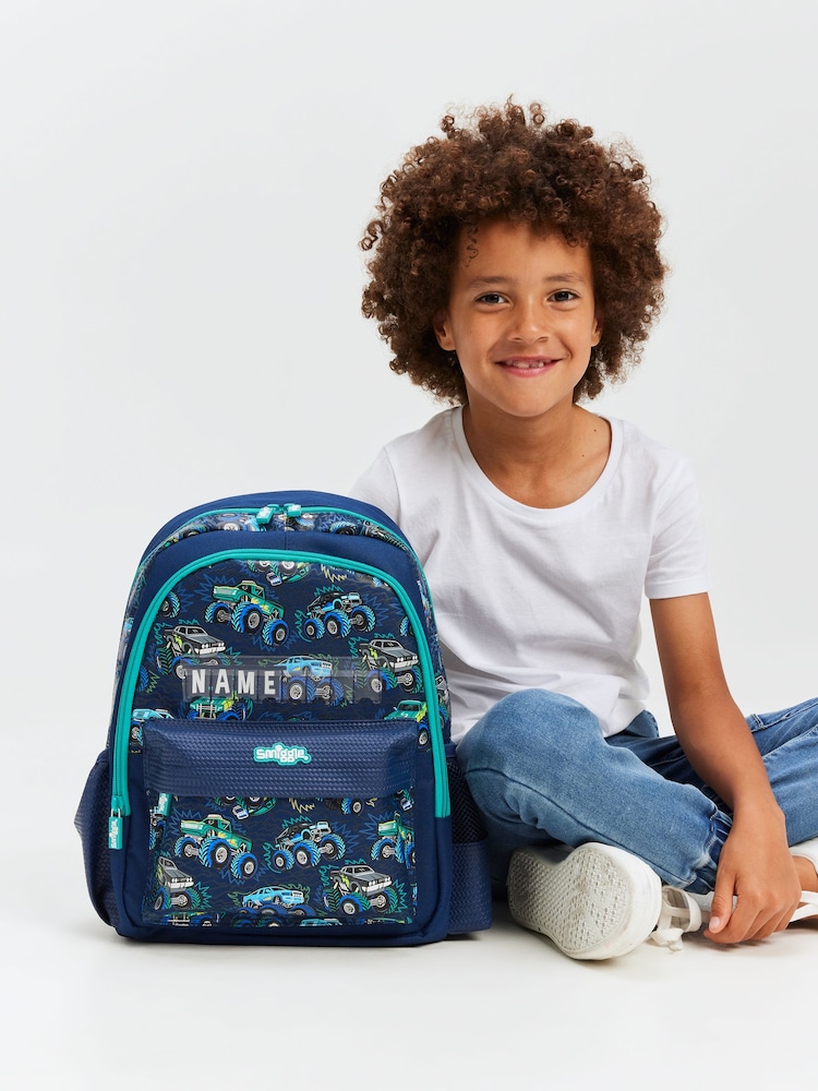 Smiggle Blue Blast Off Junior Id Backpack - Image 1 of 5