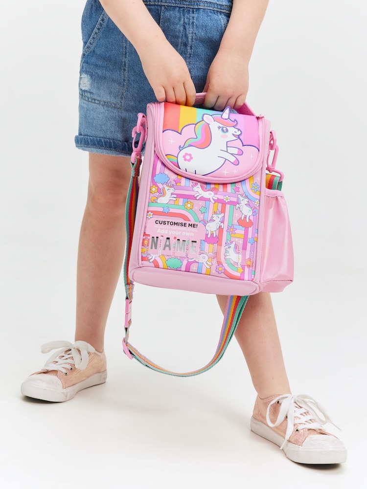 Smiggle Pink Blast Off Junior Id Lunchbox With Strap - Image 4 of 4