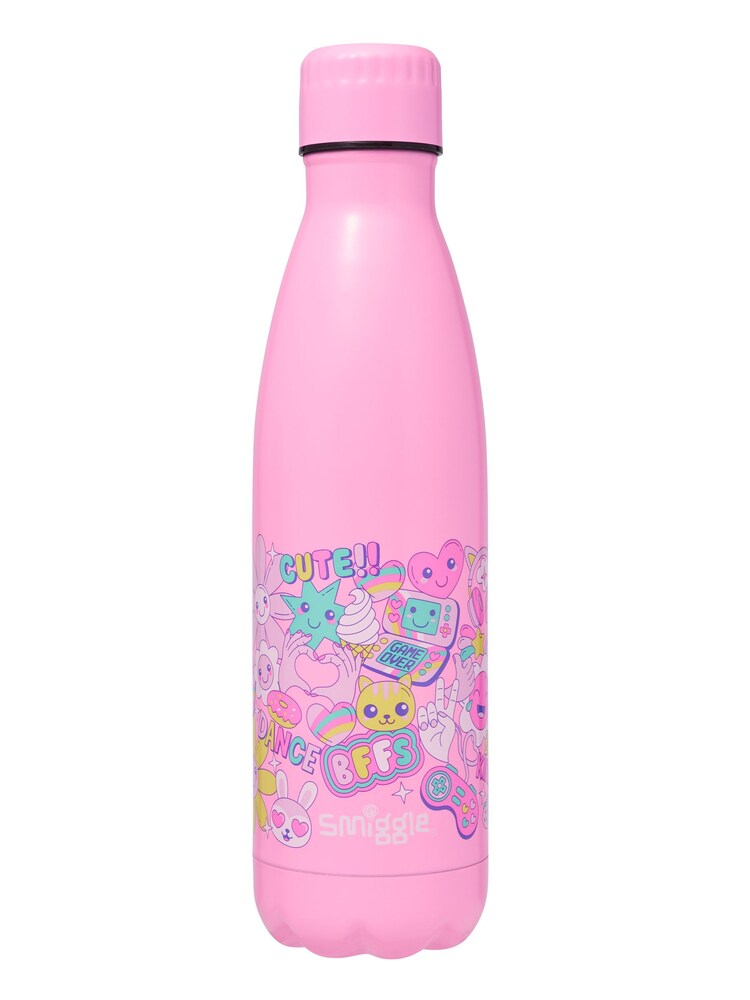 Smiggle Pink Epic Adventures Wonder Insulated Steel Drink Bottle 500Ml - Image 1 of 1 Smiggle Pink Epic Adventures Wonder Insulated Steel Drink Bottle 500Ml - Image 1 of 1