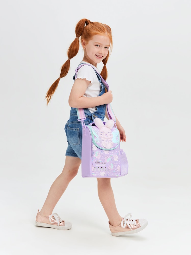 Smiggle Purple Blast Off Junior Id Lunchbox With Strap - Image 2 of 5