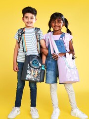 Smiggle Purple Blast Off Junior Id Lunchbox With Strap - Image 3 of 5