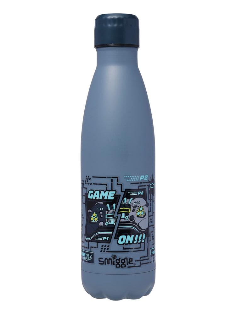 Smiggle Grey Epic Adventures Wonder Insulated Steel Drink Bottle 500Ml - Image 1 of 1 Smiggle Grey Epic Adventures Wonder Insulated Steel Drink Bottle 500Ml - Image 1 of 1