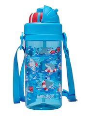 Smiggle Blue Over and Under Teeny Tiny Plastic Drink Bottle With Strap 400Ml - Image 1 of 2