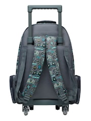 Smiggle Grey Epic Adventures Suitcase Trolley Backpack With Light Up Wheels - Image 4 of 6