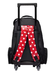 Smiggle Red Minnie Mouse Suitcase Trolley Backpack With Light Up Wheels - Image 4 of 6