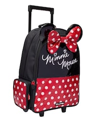Smiggle Red Minnie Mouse Suitcase Trolley Backpack With Light Up Wheels - Image 5 of 6