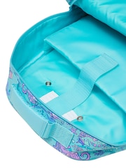 Smiggle Blue Epic Adventures Suitcase Trolley Backpack With Light Up Wheels - Image 4 of 6