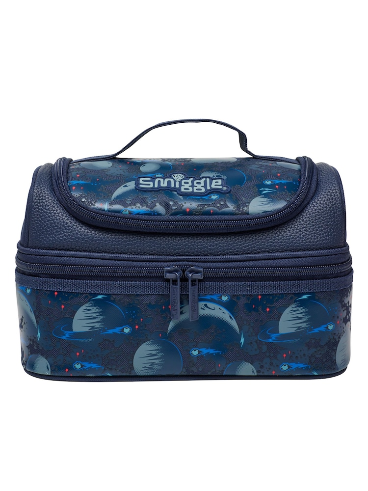 Smiggle Blue Epic Adventures Double Decker Lunchbox - Image 2 of 5