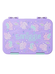 Smiggle Purple Blast Off Medium Happy Bento Lunchbox - Image 1 of 3