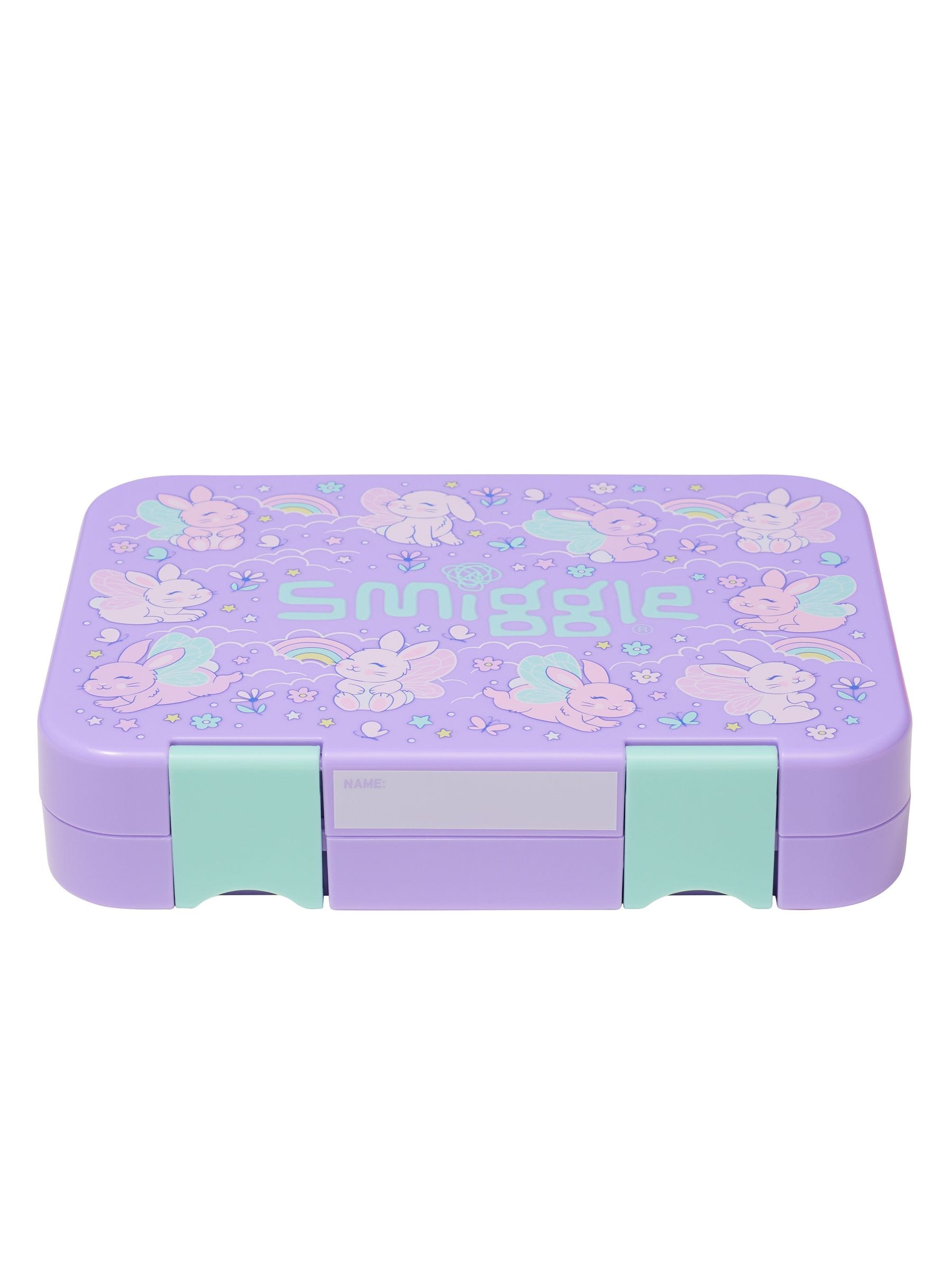Smiggle Purple Blast Off Medium Happy Bento Lunchbox
