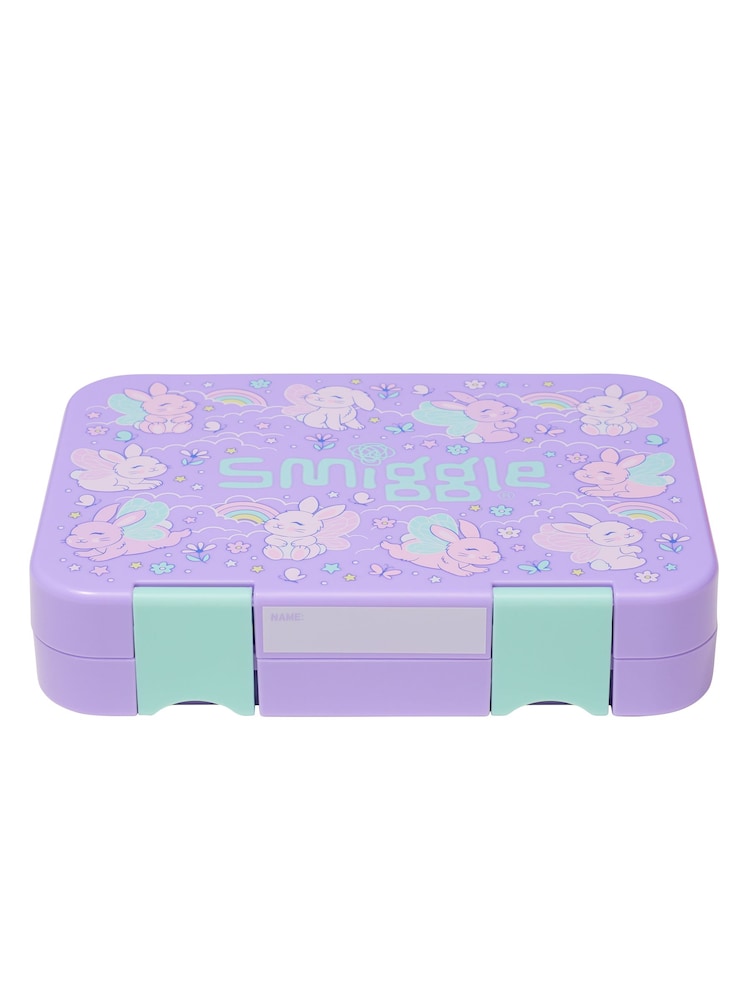 Smiggle Purple Blast Off Medium Happy Bento Lunchbox - Image 3 of 3