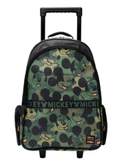 Smiggle Green Mickey Mouse Suitcase Trolley Backpack with Light Up Wheels - Image 1 of 4