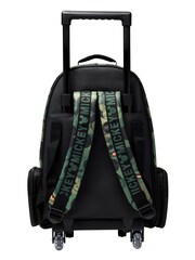 Smiggle Green Mickey Mouse Suitcase Trolley Backpack with Light Up Wheels - Image 2 of 4