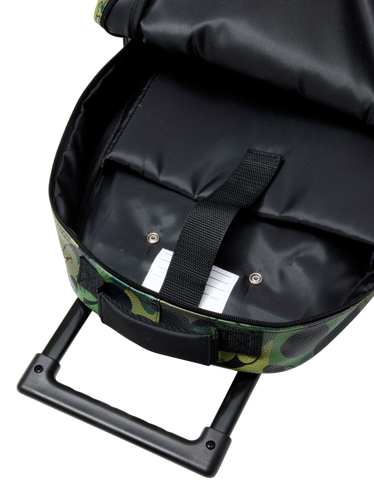 Smiggle Green Mickey Mouse Suitcase Trolley Backpack with Light Up Wheels - Image 4 of 4